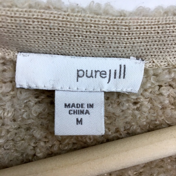 Pure Jill Cream Scoop Neck Wool Sweater - Picture 4 of 8